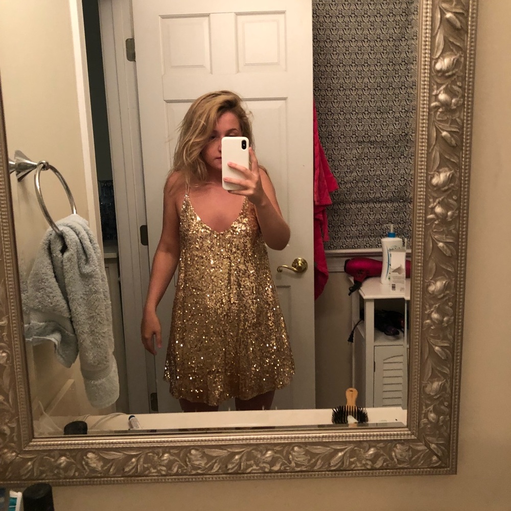 Free people mini sparkle dress
